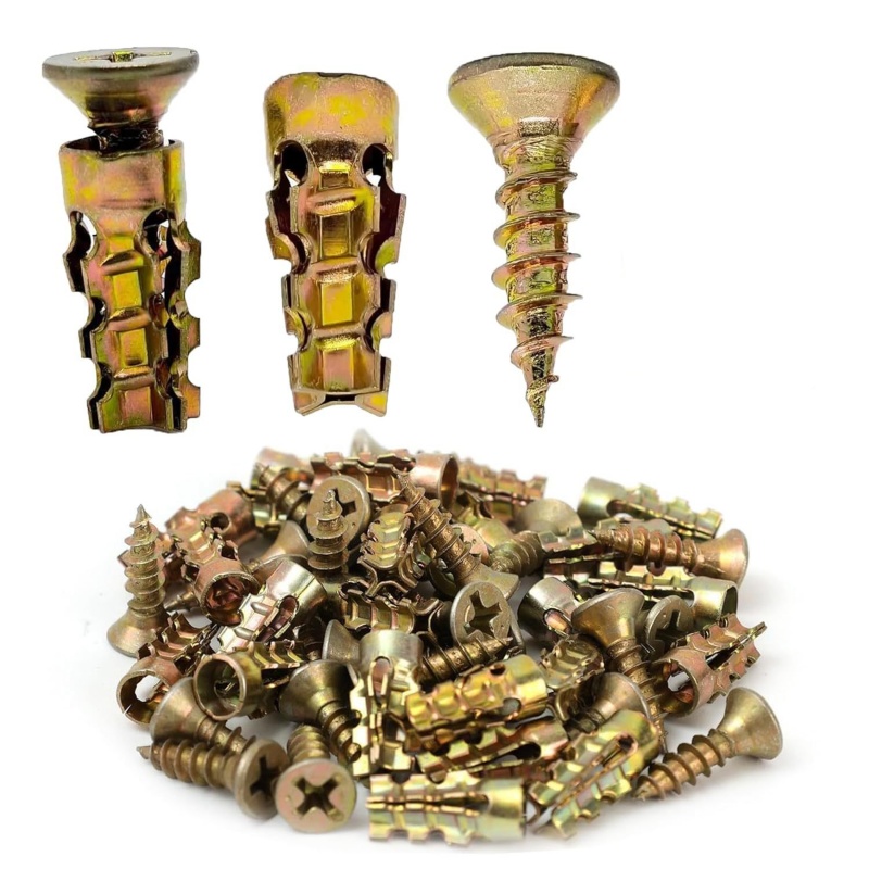 Drywall Anchor Screw - 50/100 adet taş genleşme vidası kendinden
