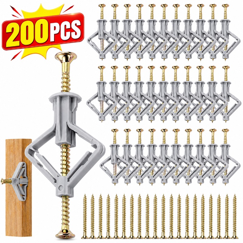 Drywall Anchor Screw - 20-200 adet uçak genişletme fişi alçıpan
