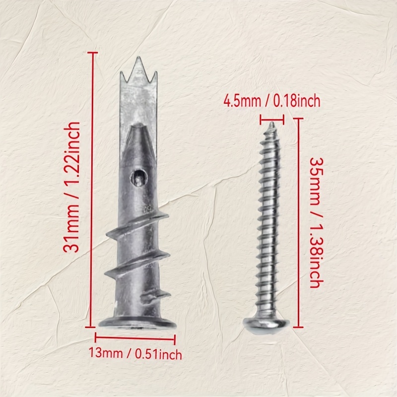 25 Takım Elmas Kaplamalı Pano  - Drywall Anchor Screw incelemesi ve fiyatı