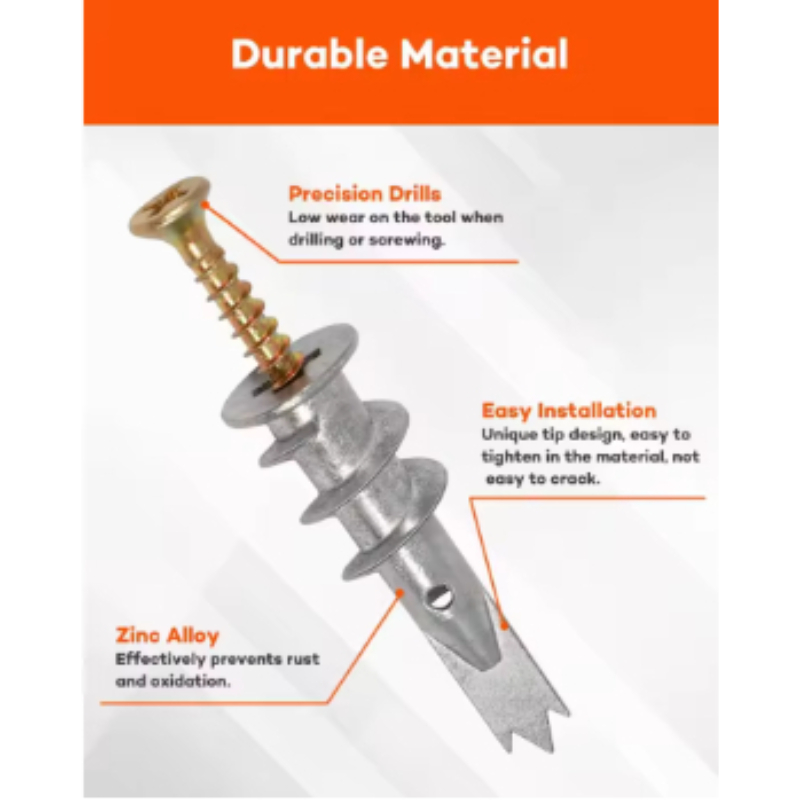 10 adet Tek Noktalı Çinko Alaş - Drywall Anchor Screw incelemesi ve fiyatı