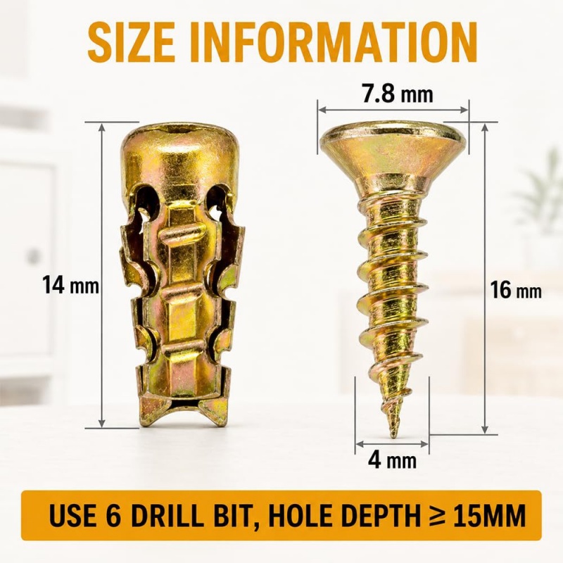 50/100 adet taş genleşme vidas - Drywall Anchor Screw incelemesi ve fiyatı