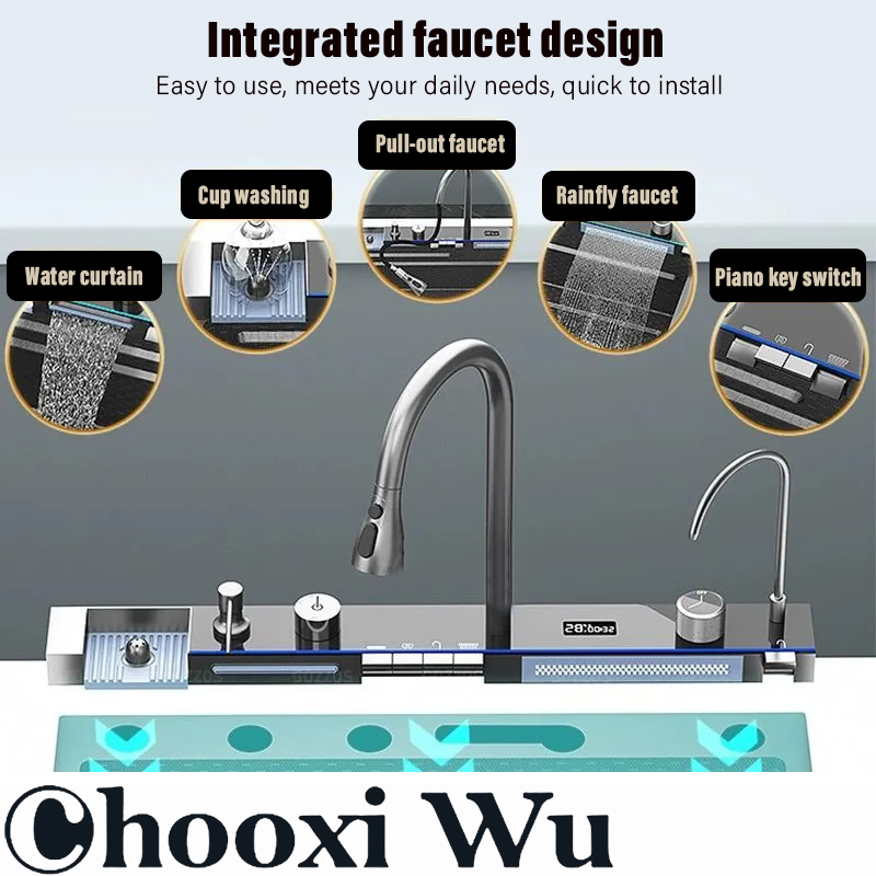 CHOO XIWU-Musluk ile paslanmaz - Home Improvement Kitchen Set incelemesi ve fiyatı