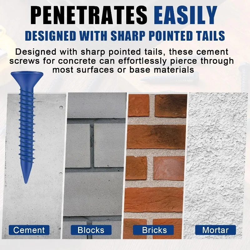 Beton Vidaları Ankraj Mavi Düz - Drywall Anchor Screw incelemesi ve fiyatı